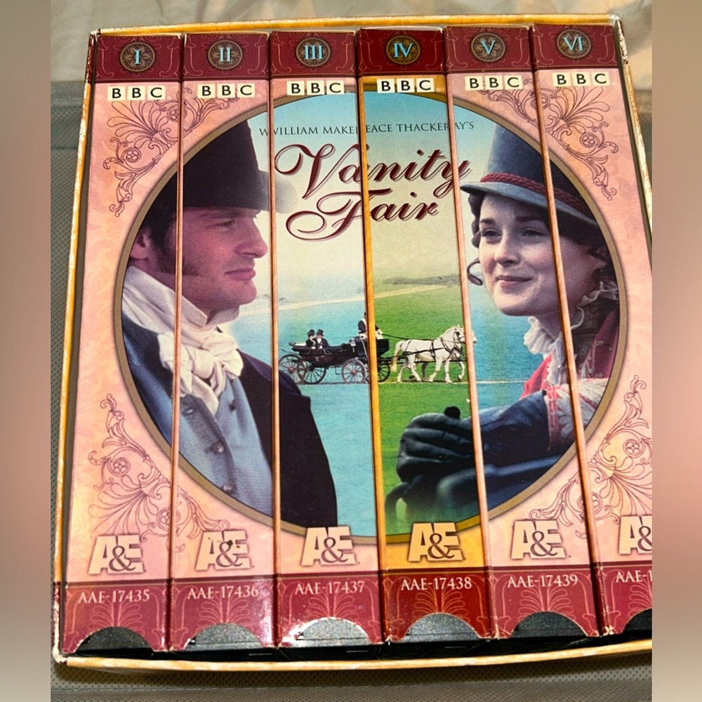 🛍️FOUR 4 THIRTY🛍️ Vanity Fair 1998 BBC A&E Series Collection VHS 1999 6-Tape Set